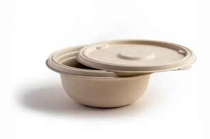 8oz Sugar Cane Bowl With Lid